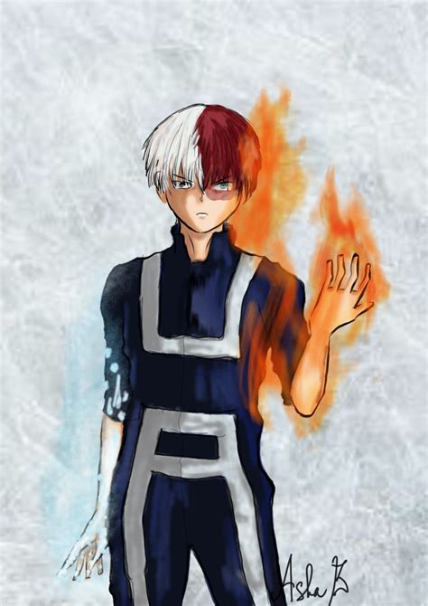 Todoroki Shouto AshaTaro Illustrations ART Street