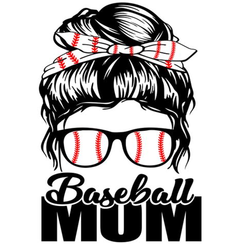 10 Baseball Messy Bun Mom Dbcustomcreations