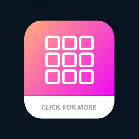 Web Grid Shape Squares Mobile App Button Android And Ios Lin