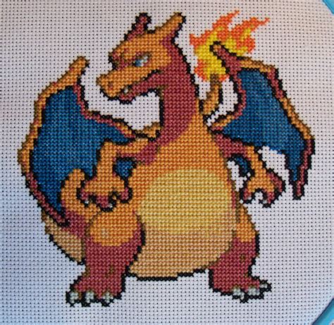 It makes me sad that the pokemon community probably will never see another fake rumor so prominent as the mew under the. Charizard Pokemon Cross-Stitch SOLD! by lizardlea on ...