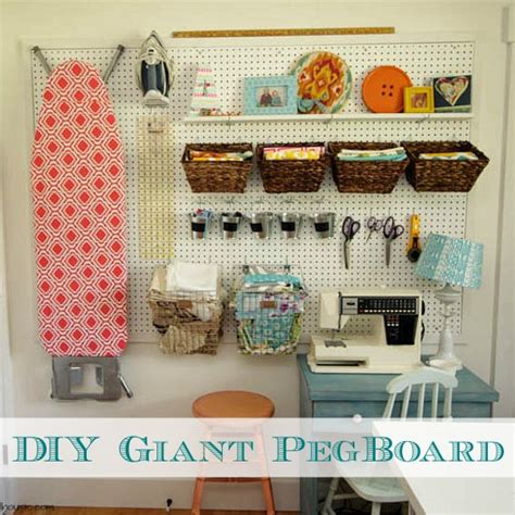 How To Install A Diy Giant Pegboard Wall Craft Room