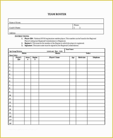 Free Roster Template Of 10 Work Roster Template Excel Exceltemplates