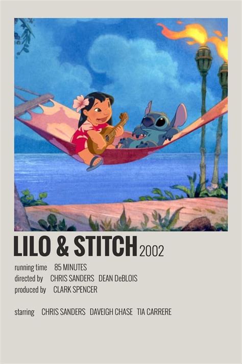 Lilo And Stitch By Maja Movie Poster Wall Film Posters Minimalist