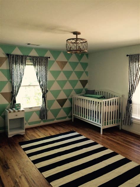 15 nursery ideas to create a happy space for your new baby. Baby Girl's Mint, Black and White Nursery - Project Nursery