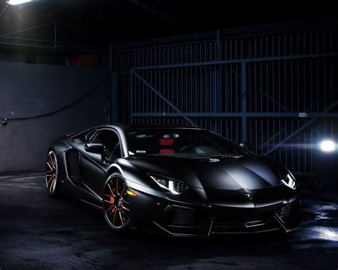 Download 2020 Black Lamborghini Aventador 1280x1024 Wallpaper