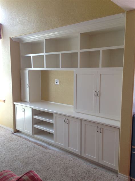From your kitchens, bathrooms, living rooms, garages and even for the he is fun to work with, but more importantly, he is a master at cabinet design installations. Shaker style entertainment center w/ open media cabinet ...