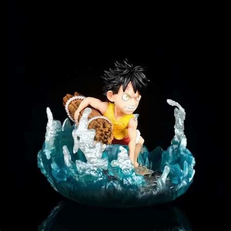 One Piece Luffy Lighting Japanese Cartoon Collectible Anime Pvc Figure