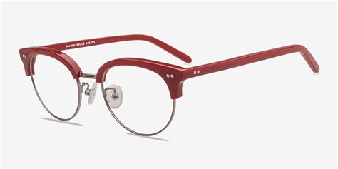 annabel red acetate eyeglasses from eyebuydirect exceptional style quality and price with