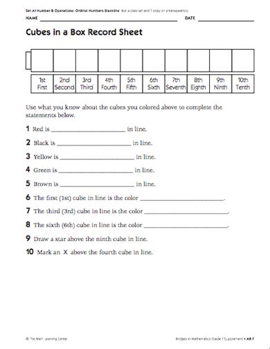 Printable 3rd Grade Ordinal Numbers Worksheet Grade 3 Kidsworksheetfun