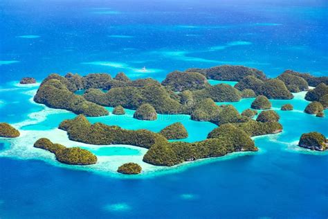 Palau Islands From Above Stock Photo Image Of Micronesia 92492048