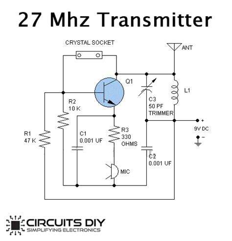 27 Mhz Radio Transmitter Using Single Transistor
