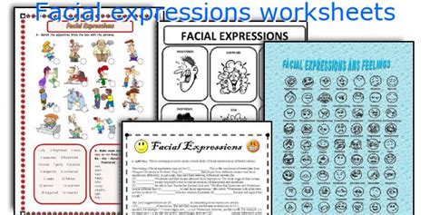 English Teaching Worksheets Facial Expressions