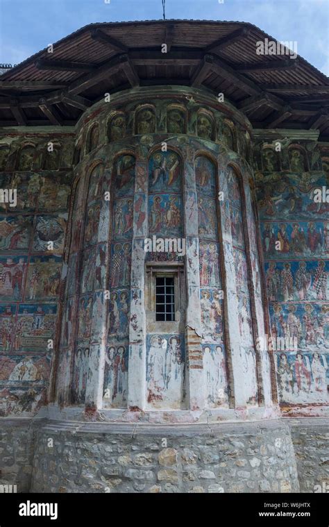 Wall Frescoes At Humor Monastery Adormirea Maicii Domnului Monastery