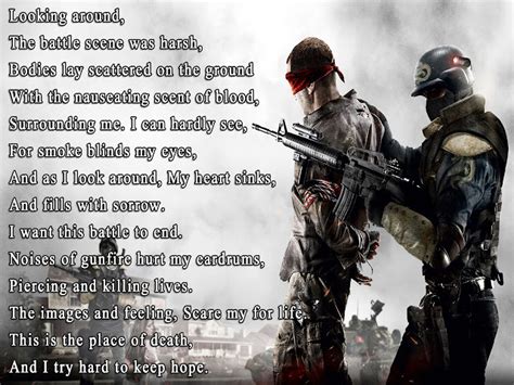War Short Poem By Famous Author With Wallpaper Poetry Likers