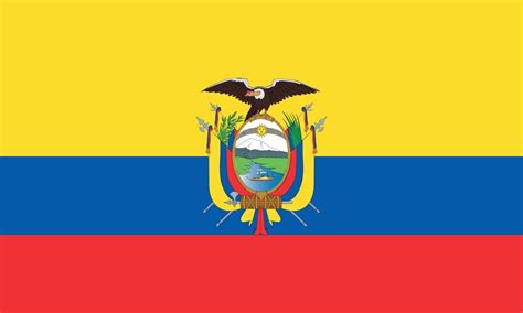 Vector Illustration Of The Ecuador Flag 2450301 Vector Art At Vecteezy