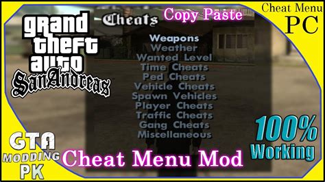 How To Add Cheat Menu Mod In Gta San Andreas Pc Installing In Click Youtube