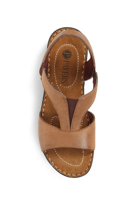 buy pavers ladies wide fit slingback leather sandals from next united arab emirates