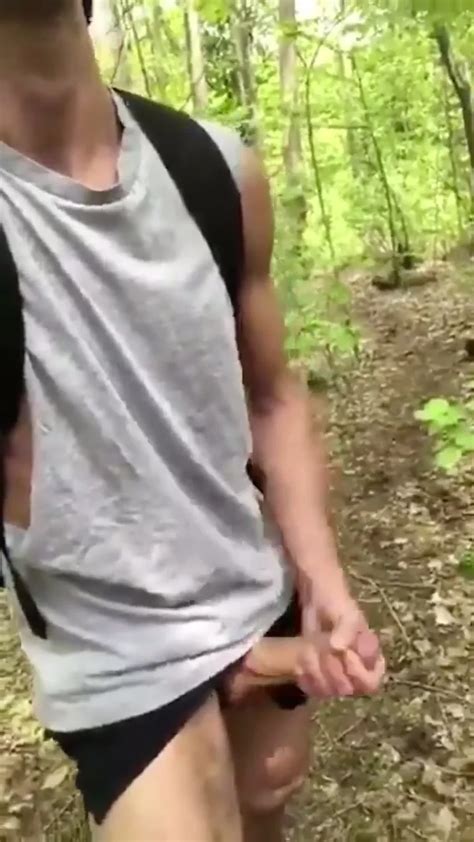 Guy Jerk Off In A Wood Thisvid