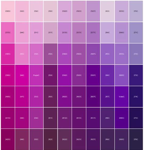 Logo Pantone Color Matching Pantone Color Match Purple Color Chart