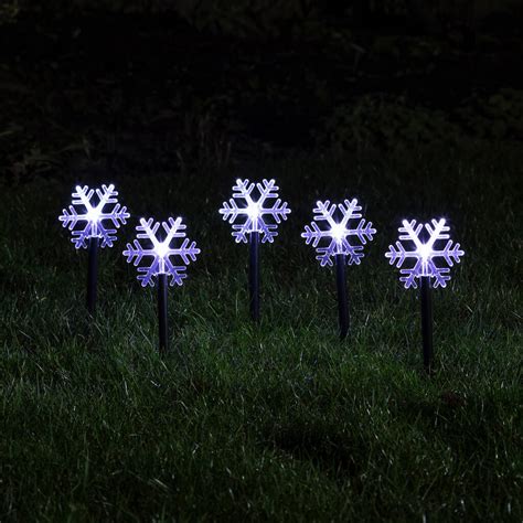 Snowflake Garden Stake Lights By Lights4fun