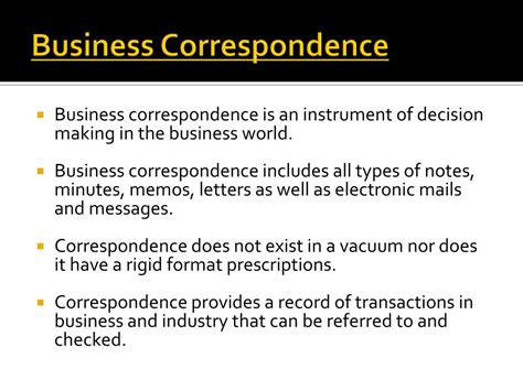 Ppt Business Correspondence Powerpoint Presentation Free Download