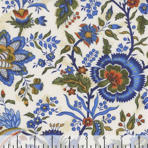 Windham Fabrics Alexandra Williamsburg Night Garden Parchment Quilt