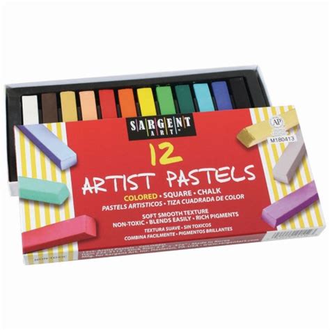 Buy Premium Quality Art Chalk Pastels Assorted Box Of 12 At Sands