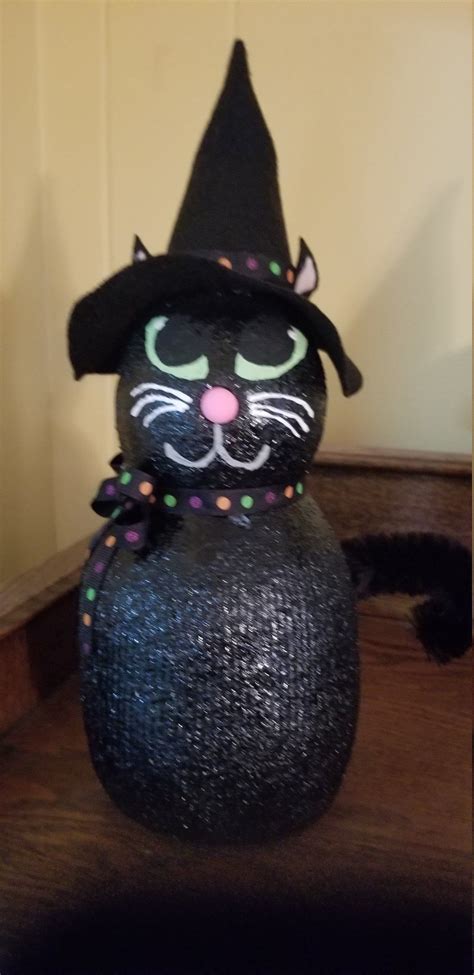 Salem The Black Cat Decor Decorations Ooak By Crow Hollow Crafts By