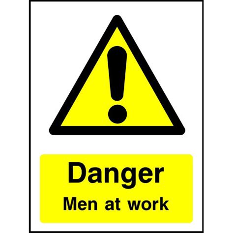 Kpcm Danger Men At Work Sign Made In The Uk