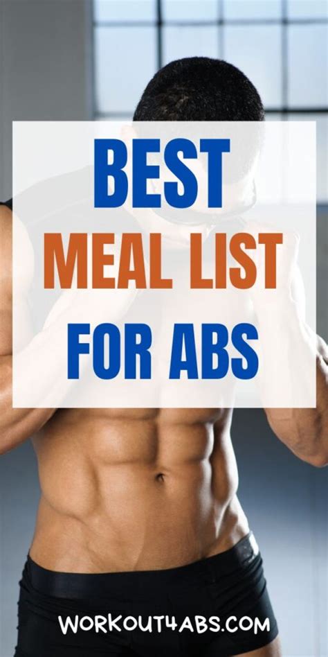Abs Diet Meal Plan Workout4abs