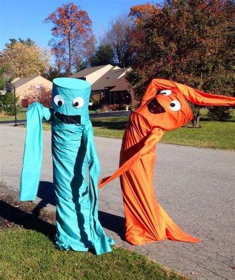 Wacky Waving Inflatable Tube People 4 People Halloween Costumes