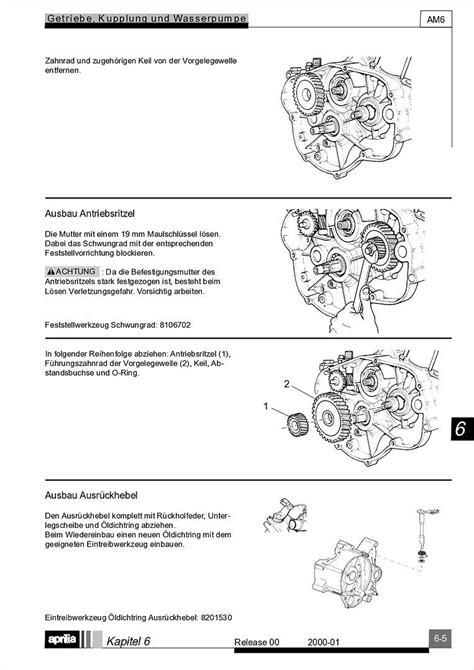 Motor Minarelli Am6 Werkstatthandbuch Deutsch Aprilia Beta Rieju Rs Rr