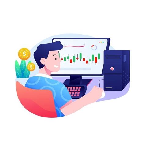 Trader Working Concept Free Vector Free Vector Freepik Freevector