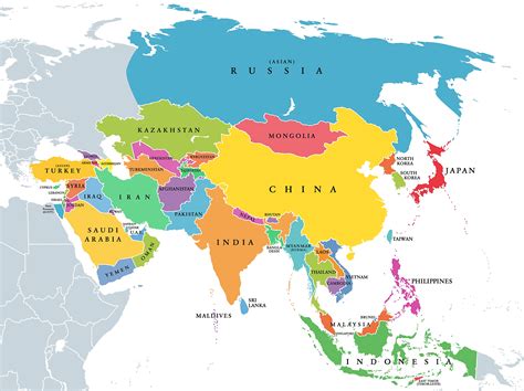 Asia Map With Countries