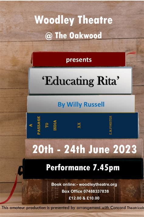 Educating Rita By Willy Russell Directed By Barrie Armstrong At The