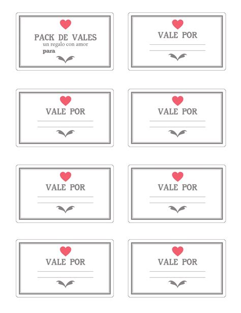 Milowcostblog Imprimible Vales Para San Valentín