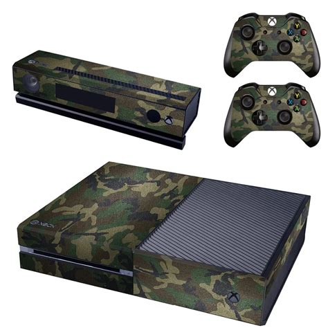 Custom Army Green Pvc Protective Film Skins For Xbox One Console