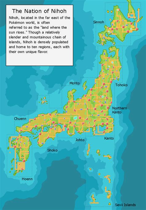 Maps of subdivisions of japan. Map containing Pokemon locations on one big map in the ...