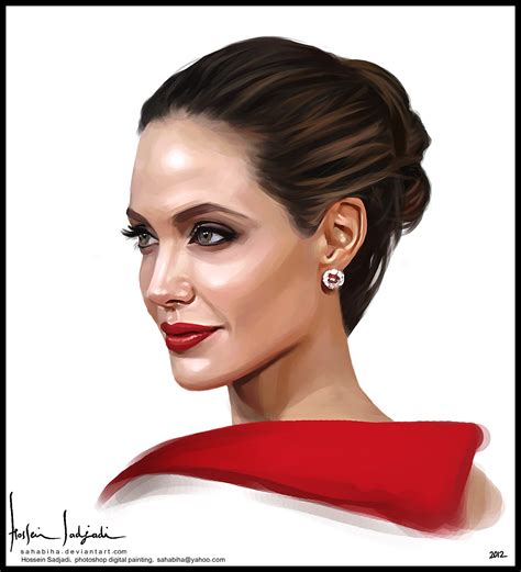 Hossein Sadjadis Art Angelina Jolie
