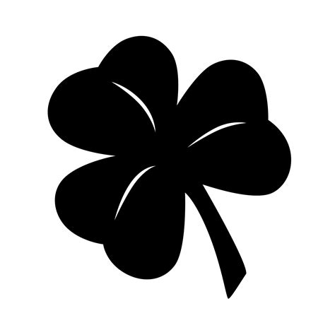 Black And White Shamrock Free Download On Clipartmag