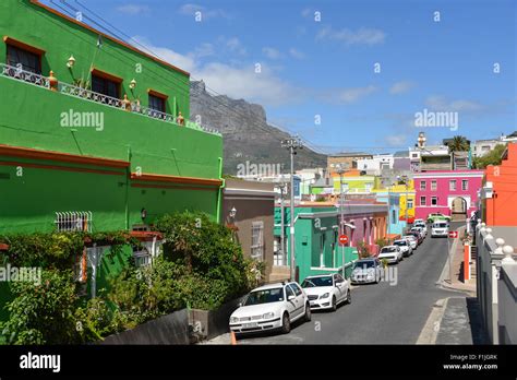 Colourful Houses Of Cape Malay Bo Kaap District Chiappini Street Cape