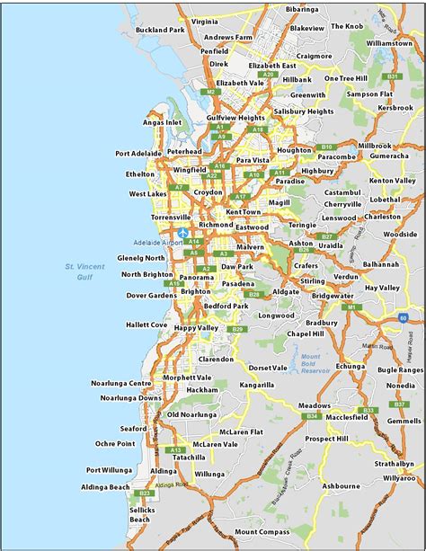 Map Of Adelaide Australia Gis Geography