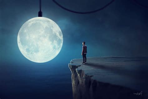 Visual Art Tutorials Surreal Full Moon Photoshop Manipulation My Xxx