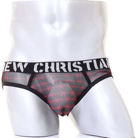 Andrewchristian Barbed Wire Mesh Strap Thong W Almost