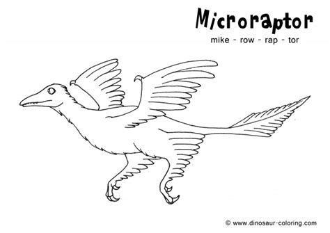 But without bis jetzt habe ich aber keines, jaul. Microraptor Coloring pages | Dinosaurs Pictures and Facts