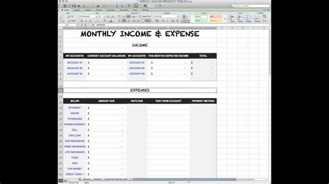 A financial model is a summary of a company's revenue and expenses. INCOME & EXPENSE SHEET - YouTube