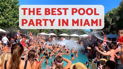 The Best Pool Party In Miami Vlog Youtube