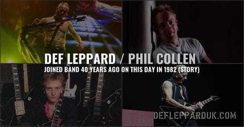 40 Years Ago Guitarist Phil Collen Joins Def Leppard During The