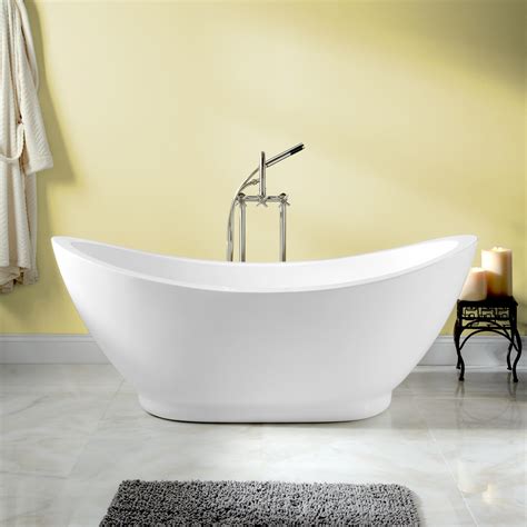Shop through a wide selection of freestanding bathtubs at amazon.com. 72" Sheba Acrylic Double-Slipper Tub - Bathroom
