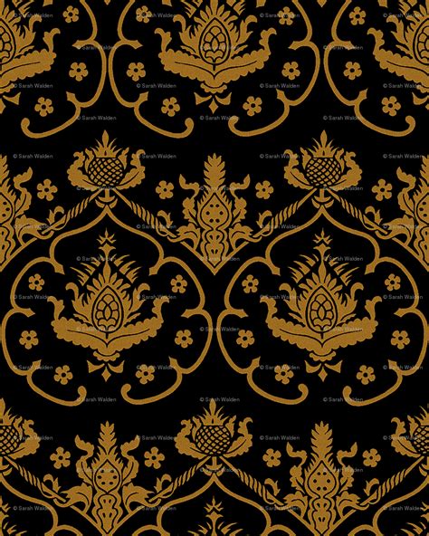 Download Black And Gold Wallpaper Damask Gallery